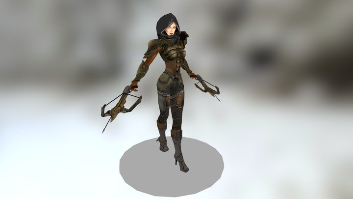 Demon Hunter 3D Model
