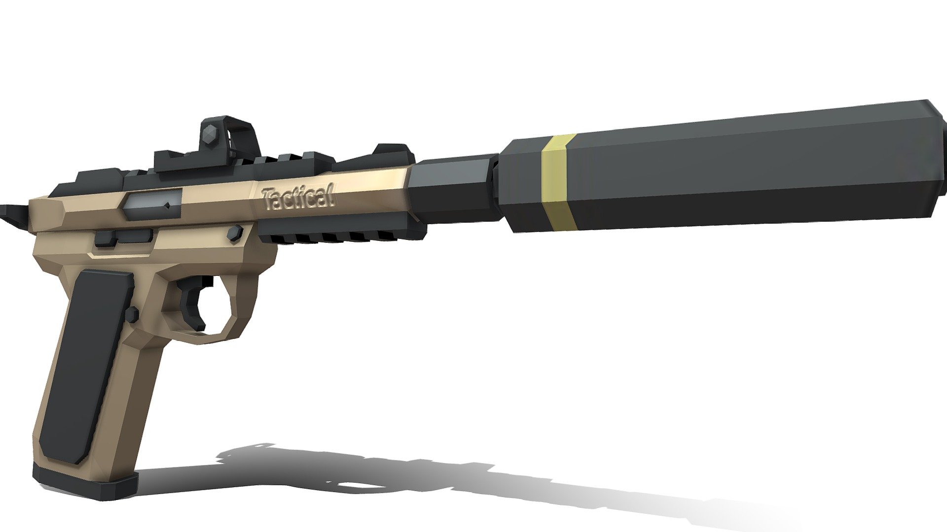 R22 Handgun (Low Poly) - 3D model by Likonisa (@likonisa3D) [ff6a17c ...