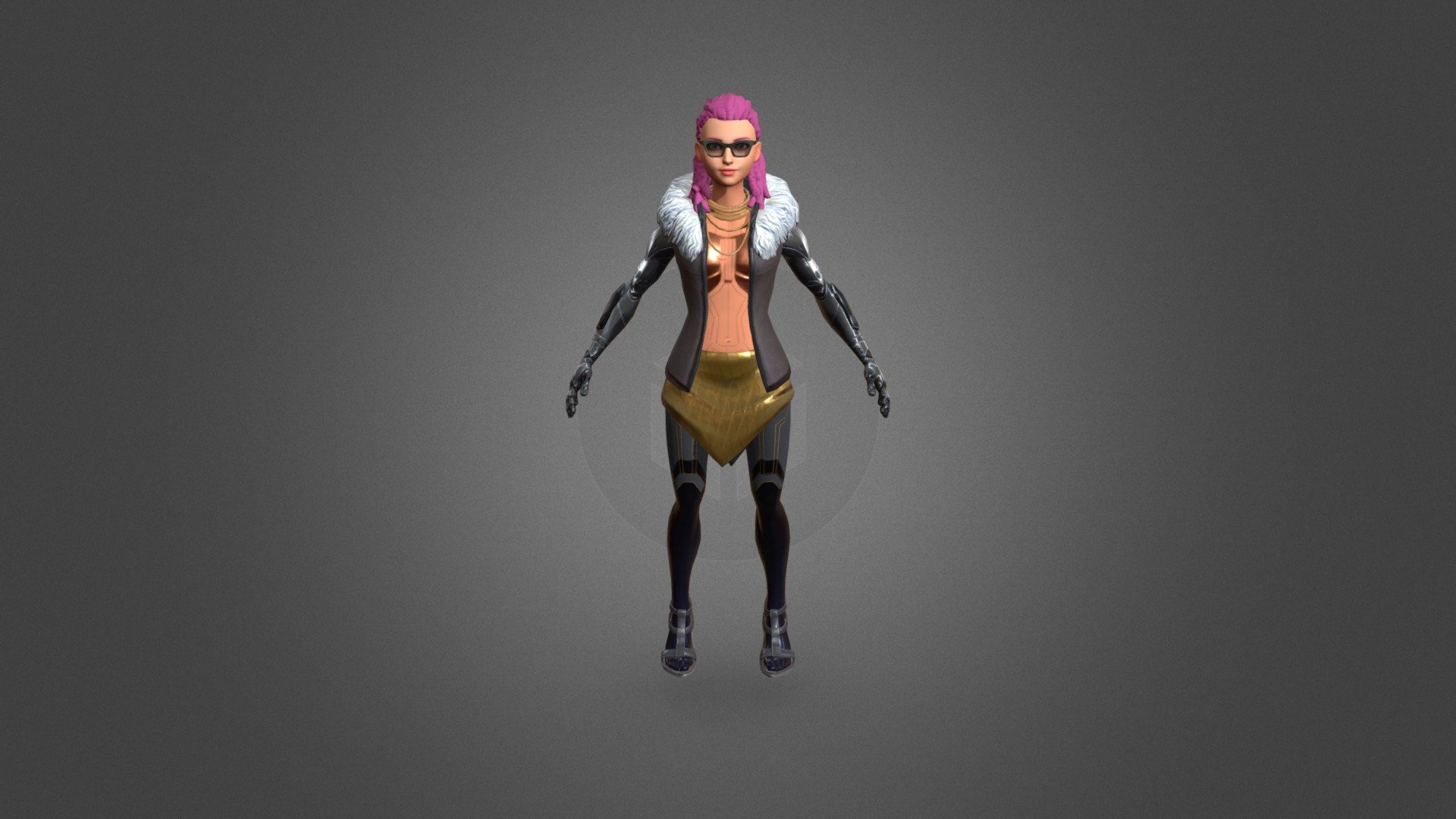 Cindy Cybernetic — Sketchfab embed 3D viewer