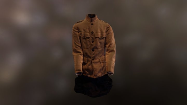 George Dicks Coat, World War I, 2010.002.029 3D Model