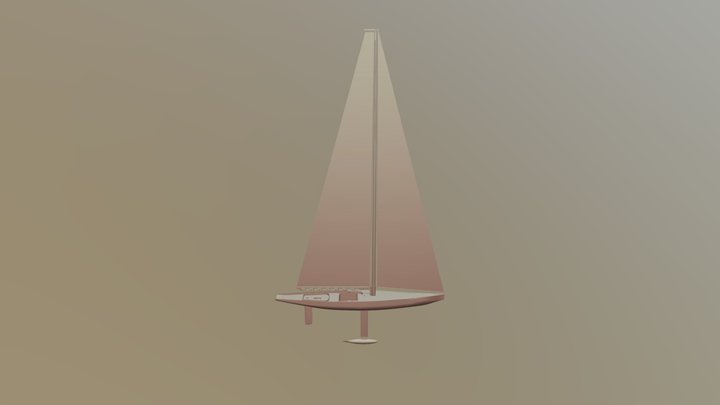 RC Sailboat 3D Model