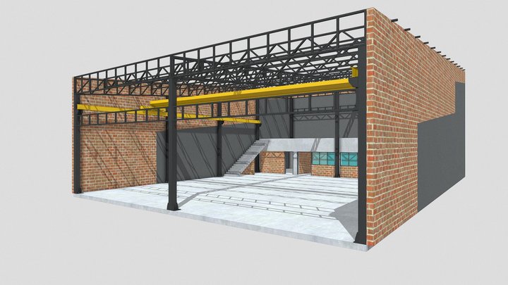 Tanır Makina Factory Building 3D Model