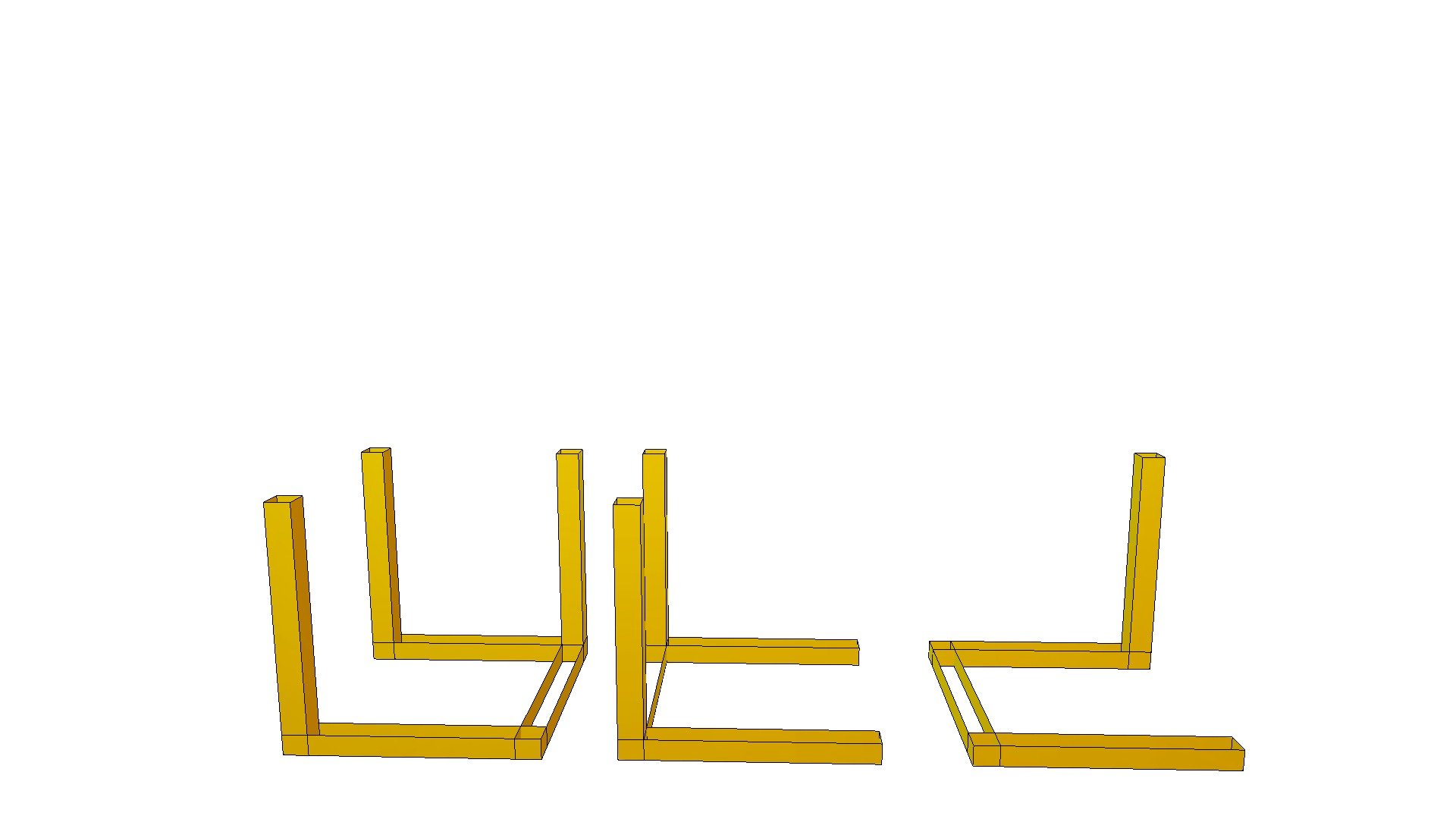 6 incomplete cubes