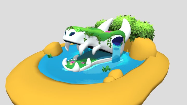 3D Stylized Environment Prop 3D Model