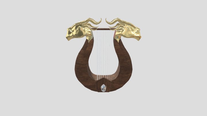 King's Lyre 3D Model