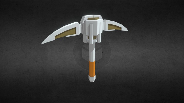 Deep Rock Galactic Pickaxe 3D Model