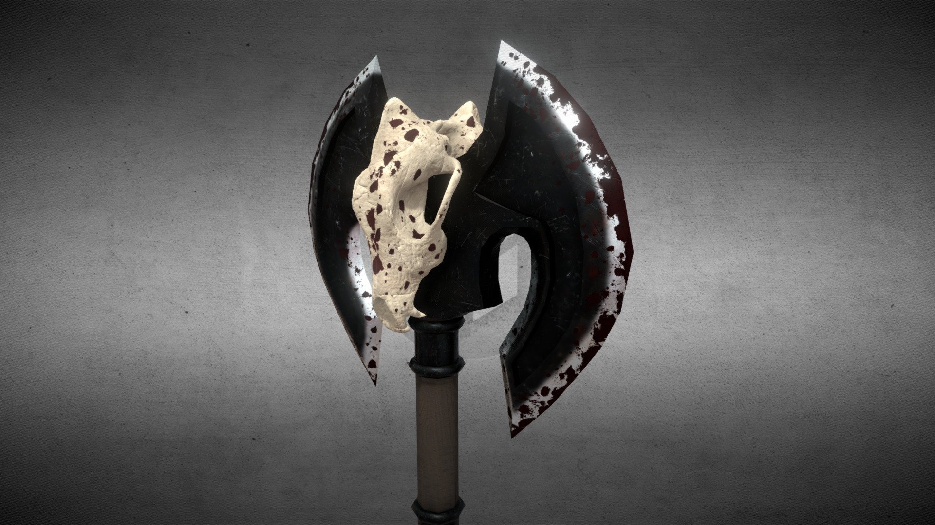 Wolf Skull Axe