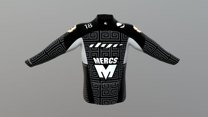 2018 Dysace Paintball- Jersey MDL- Preview 3D Model