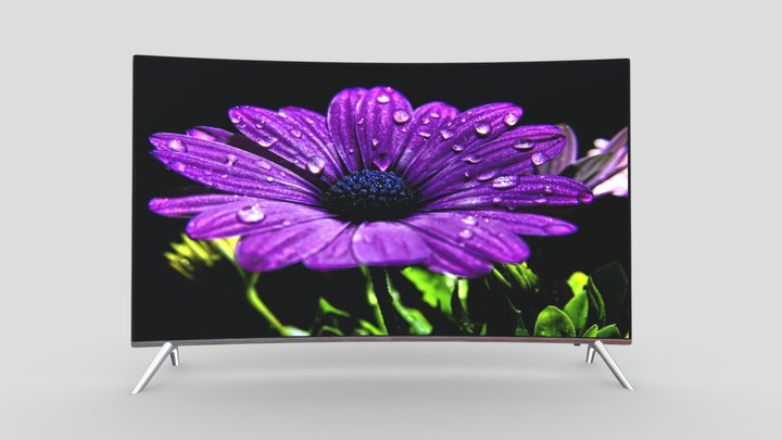 Samsung KS7500 SUHD 4K TV Curved 3D Model