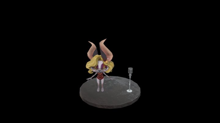[Student's work] Sphynx Showgirl 3D Model