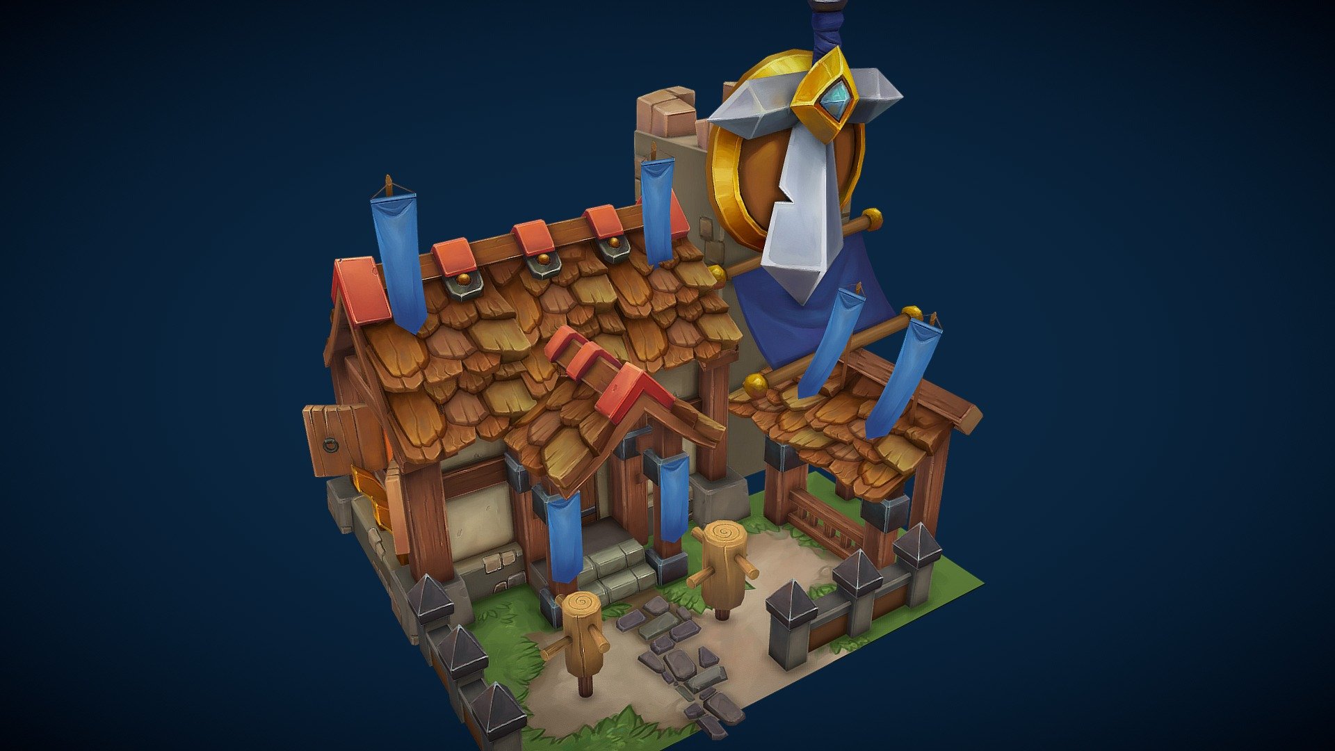 Trainer House - 3D model by Thunder Cloud Studio (@thundercloudstudio ...