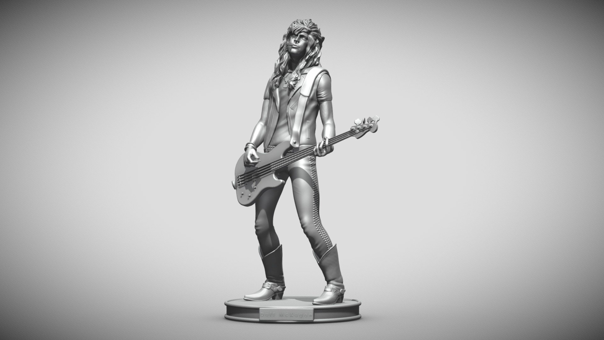 duff mckagan GNR - 3dprinting - Buy Royalty Free 3D model by ronnie ...