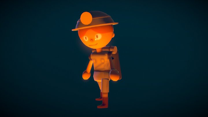 Character Animated 3D Model