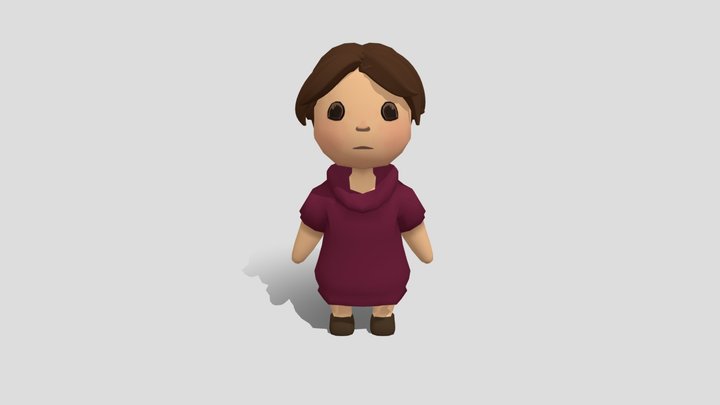 Low Poly Character 3D Model