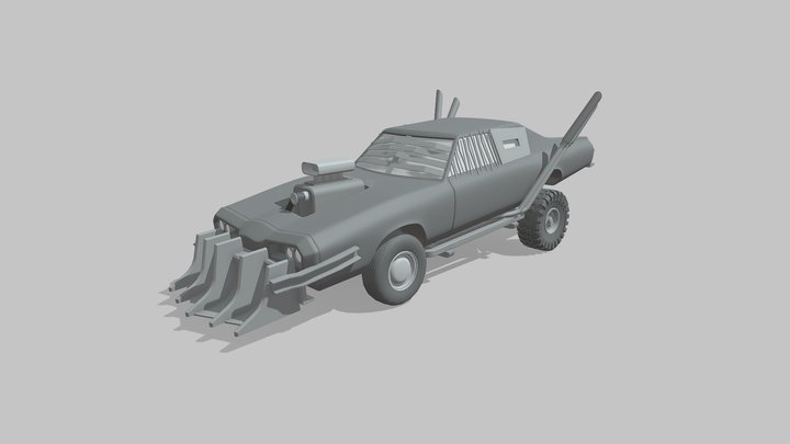Wasteland Car 3D Model