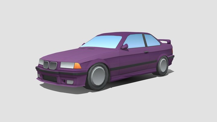 Lowpoly BMW E36 M3