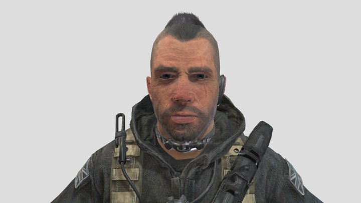 cpt.John "Soap" Mactavish, OG COD:MW 3D Model