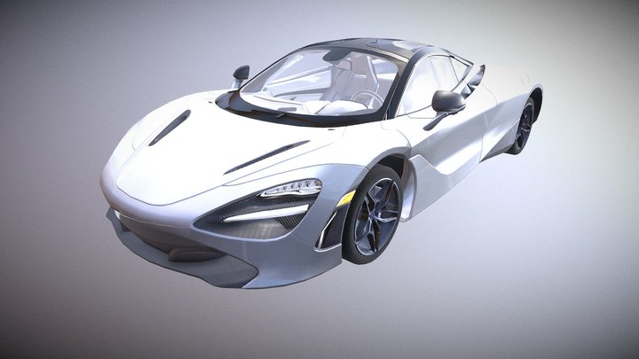 Unlock Super Sports Car 03 3D Model