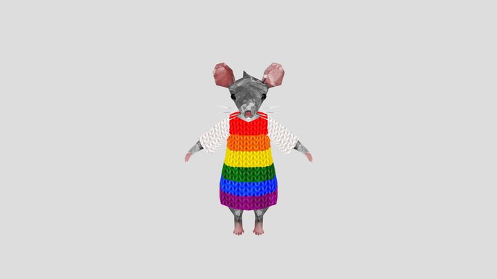 gay rat 3D Model