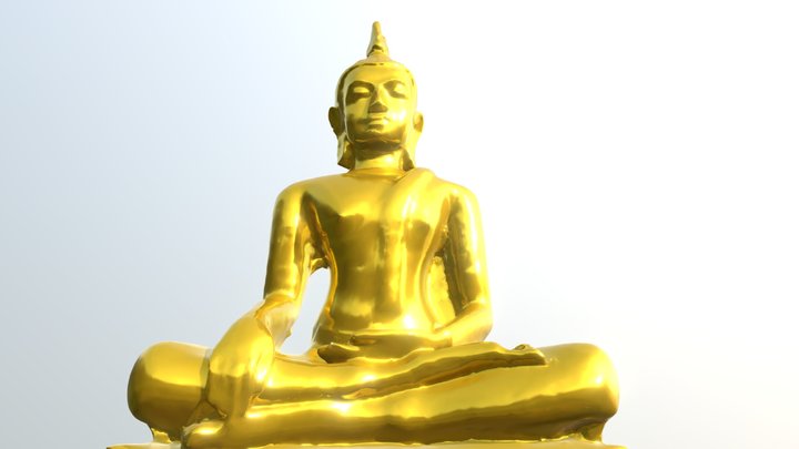 Thai Buddha Statue 3D Model