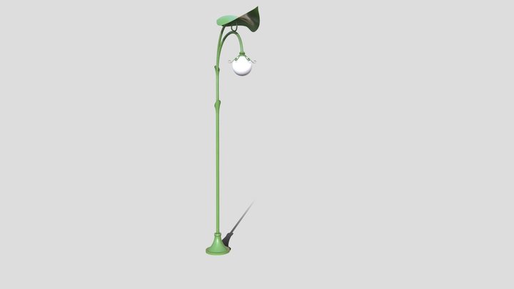Leaf Lightpost 3D Model