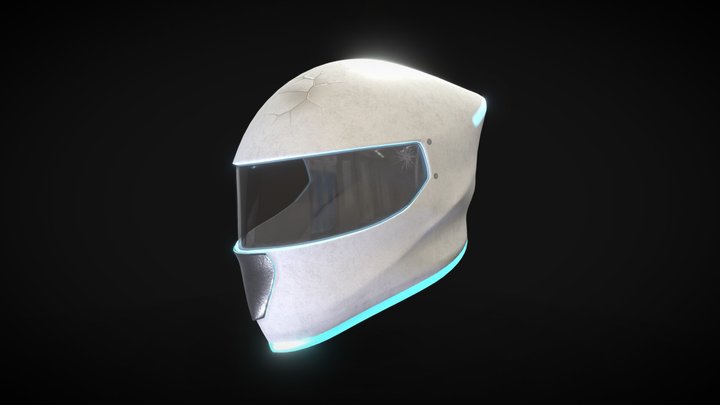Neon Helmet 3D Model