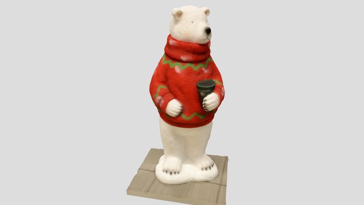 Bear in Red Sweater - manual capture 3D Model