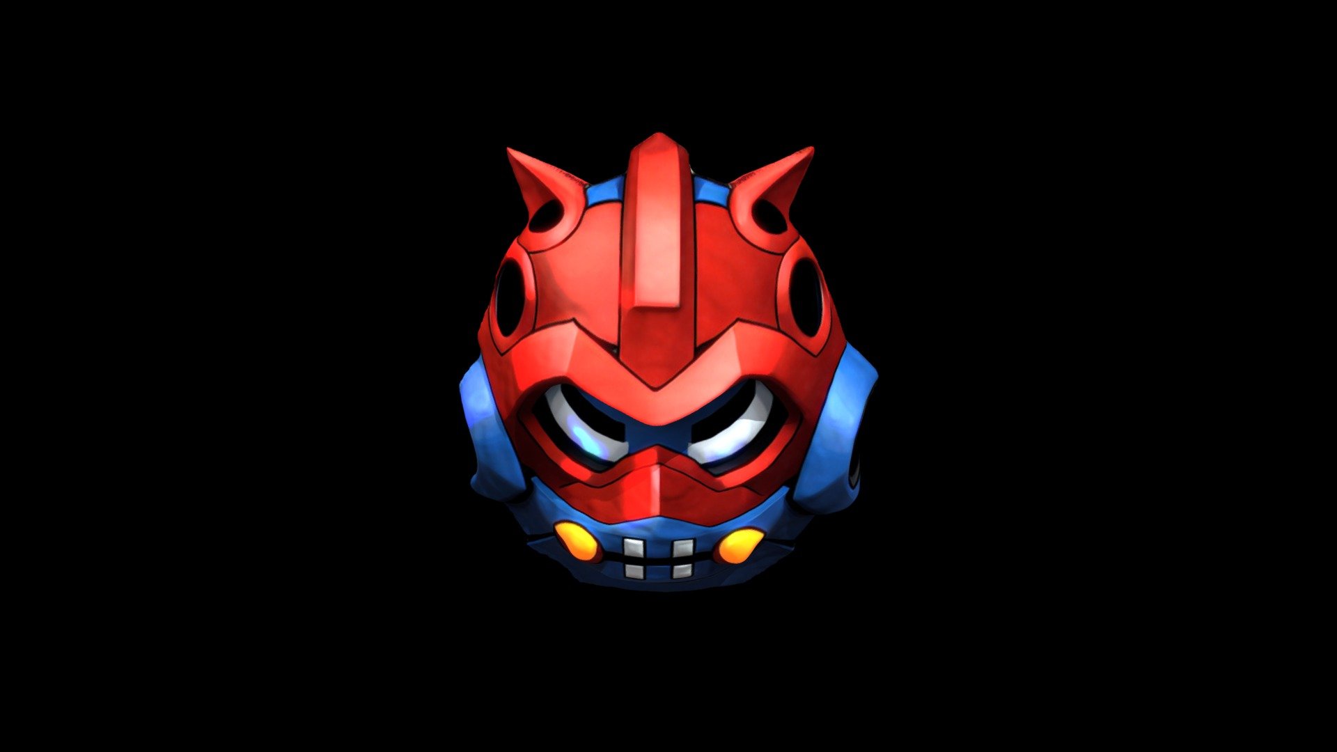 Helmet Mask Robot Cartoon 1306 - Download Free 3D model by klrxyz ...