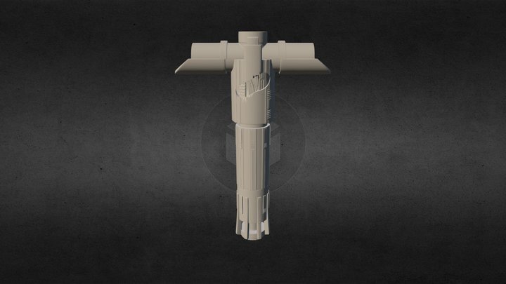 Kylo Ren's Lightsaber Hilt 3D Model