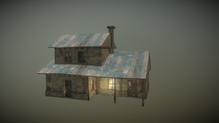 Mossy Swamp House 3D Model