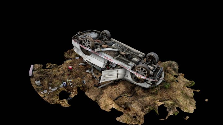 R&D - Scaniverse app test - Car accident 3D Model