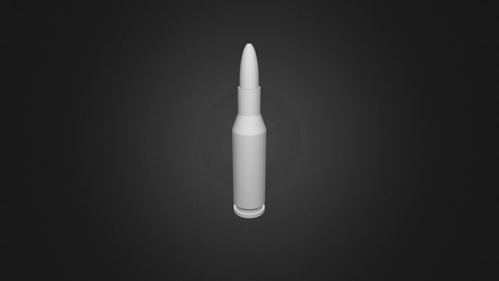 7-62 Mm Bullet (Free 3D Model) 3D Model