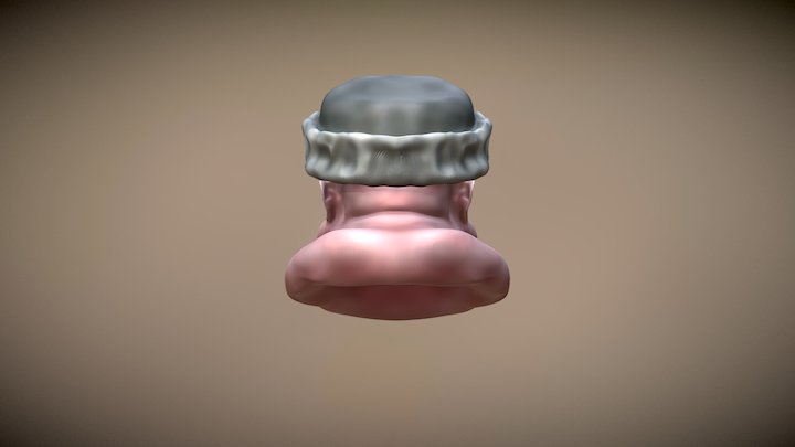Fat Siberian Beggar 3D Model