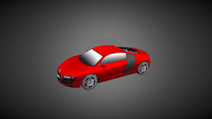 Audi_R8_Low_Poly 3D Model