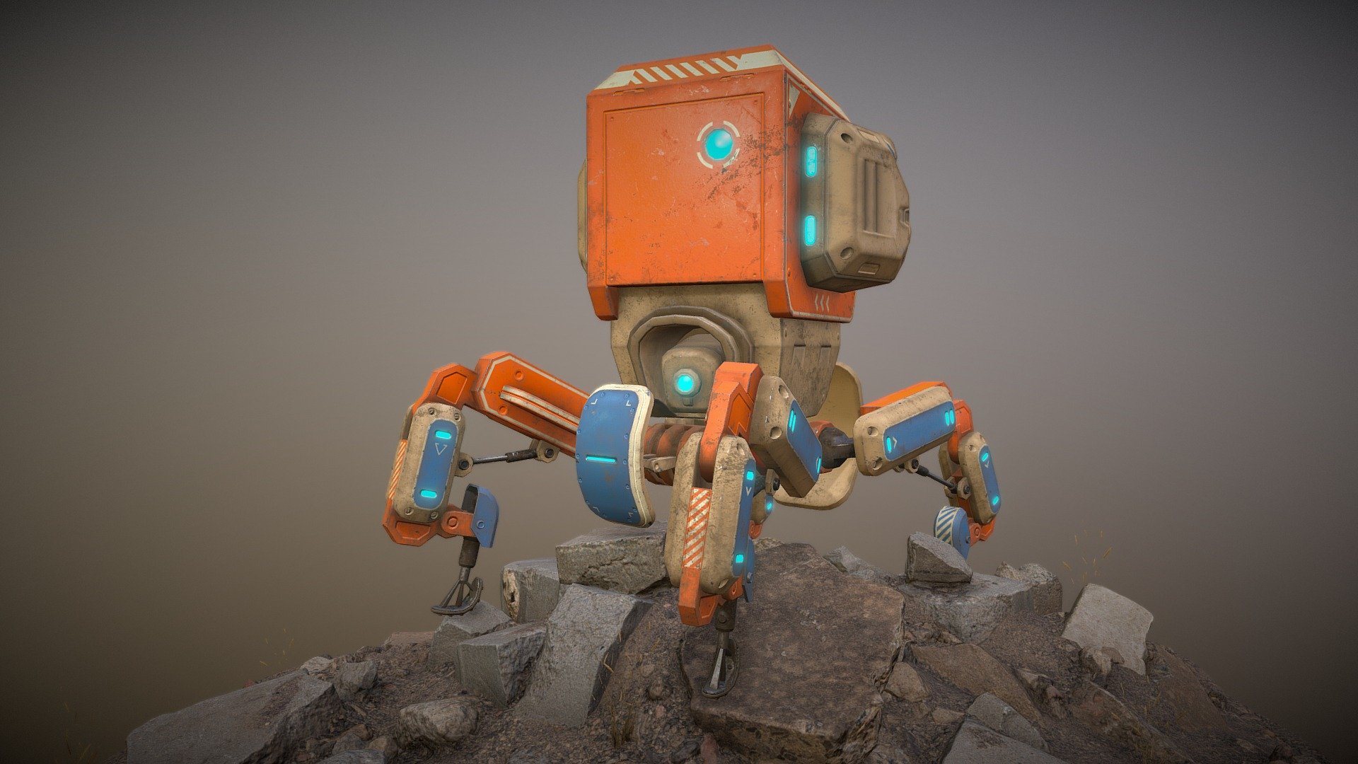 Surveillance Bot - 3D model by MattWood [ff832b4] - Sketchfab