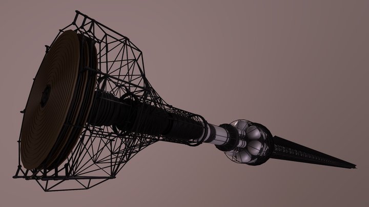 The Odyssey - Anti-matter Engine Spaceship 3D Model