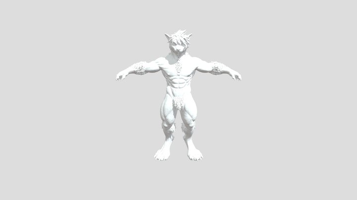 Lunar Guardian (anthro) 3D Model