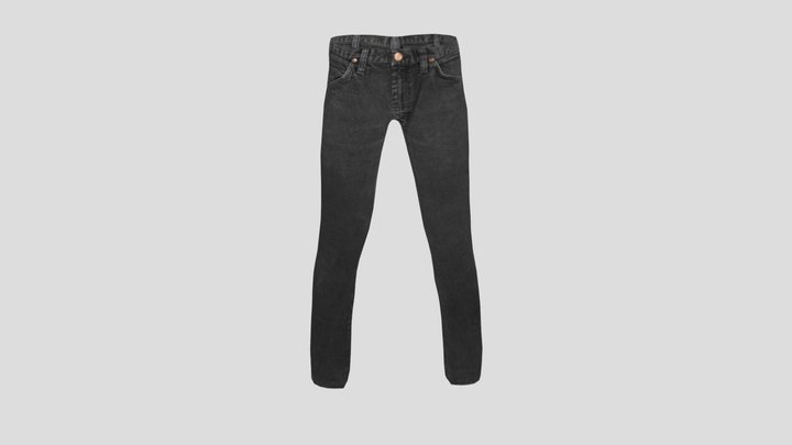 Wrangler Jeans Black Slim Fit 3D Model