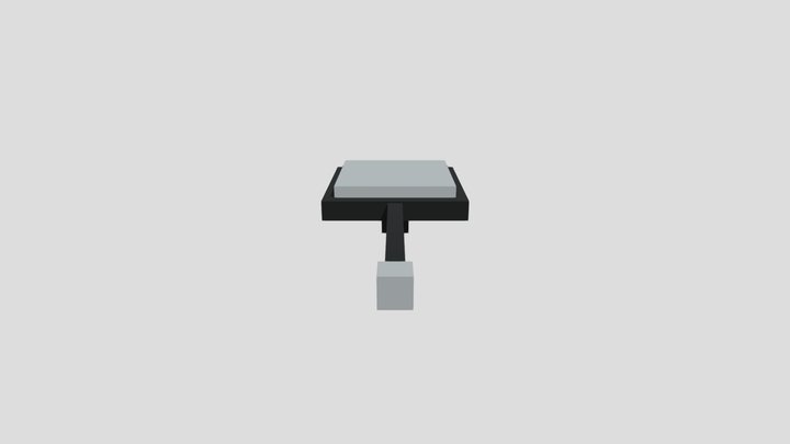 Low Poly Tank Shooter 3D Model