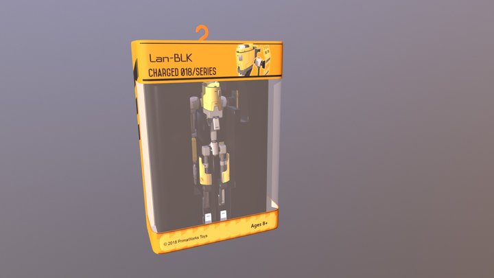 Lan-BLK - Toy Robot in a Box 3D Model