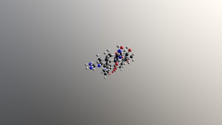 Human Growth Hormone (Somatotropin) 3D Model