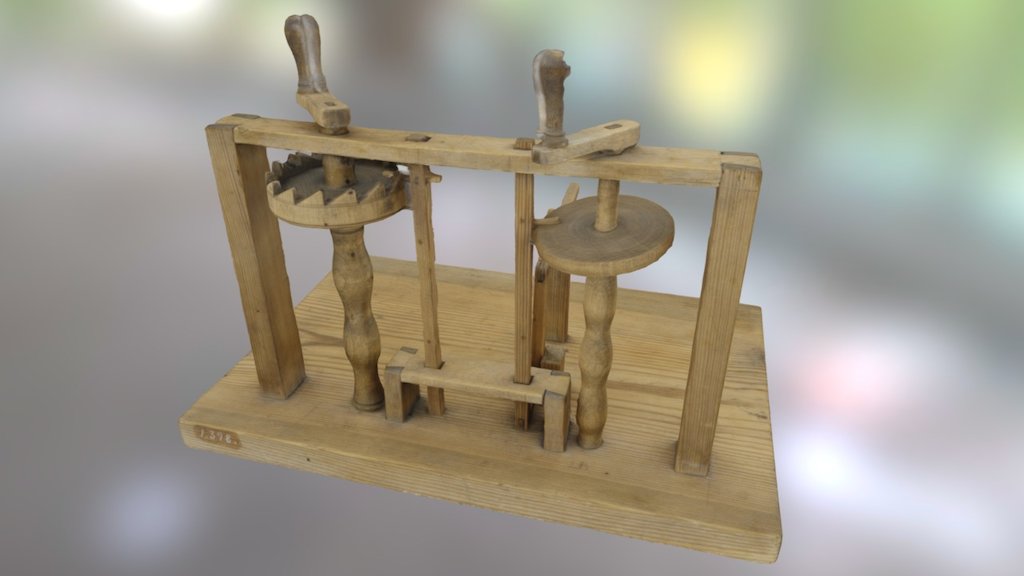 Christopher Polhem mechanical wooden modelTM1398