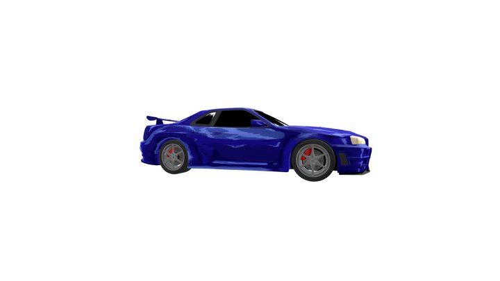 日産GTR_toon 3D Model