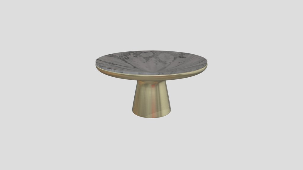 Marble Topped Pedestal Coffee Table