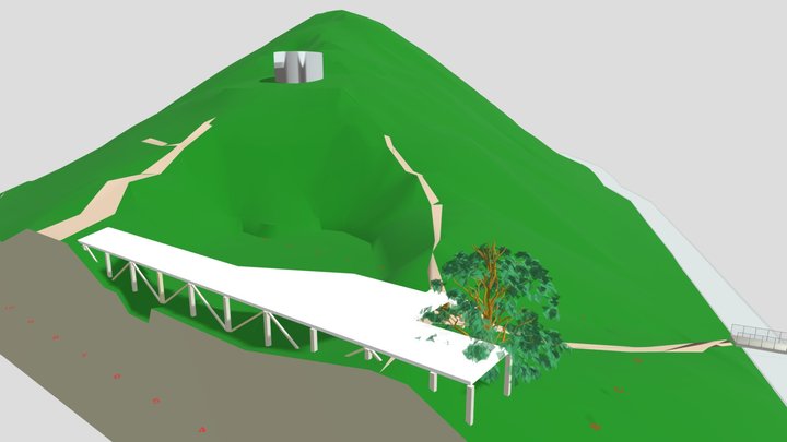 Cerro Con Modelo 3D Model
