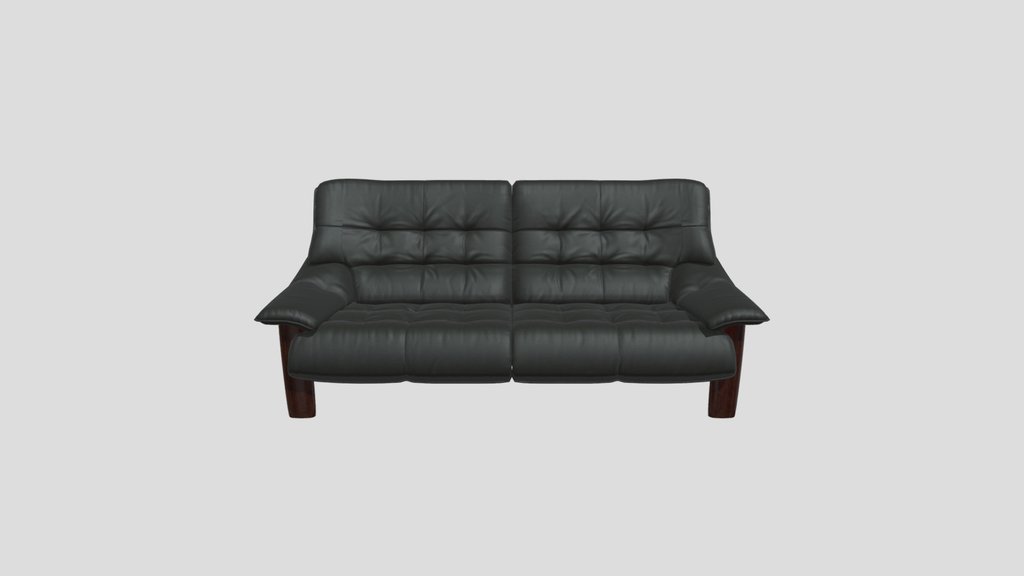 Black Leather Sofa