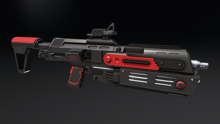 ST-W48 Blaster Carbine Star Wars 3D Model