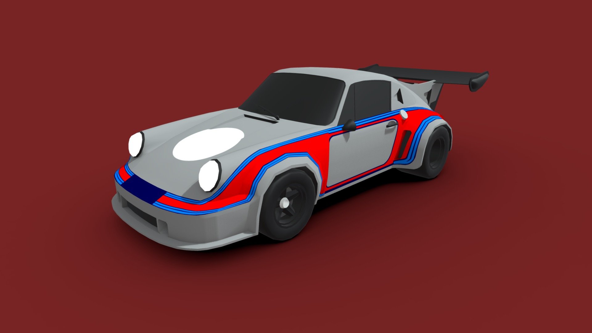 Porsche - 911 Carrera RSR Turbo 2.1 (1974) - 3D model by Porsche - 911 Carrera RSR Turbo 2.1 (1974) - 3D model by