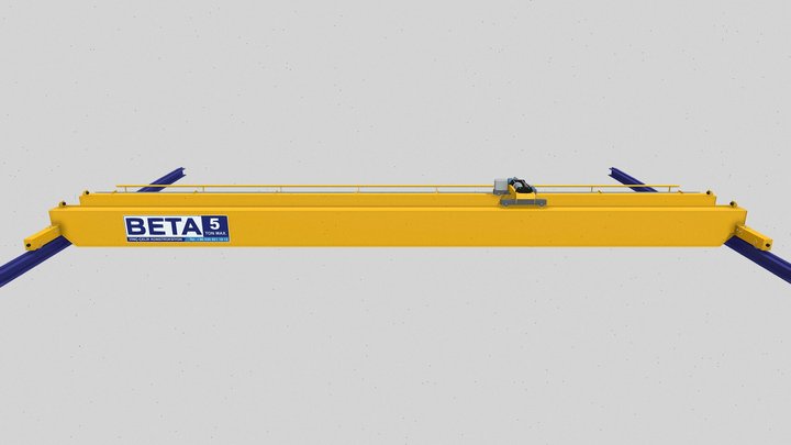 DOUBLE GIRDER OVERHEAD CRANE 3D Model