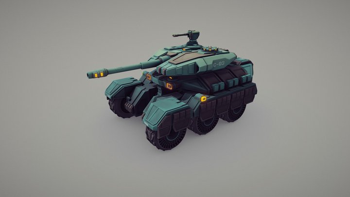 Light Infantry Operations Nomad - A3-B Tank 3D Model